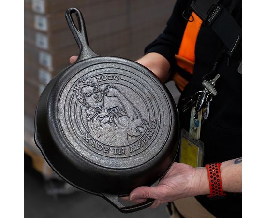 Сковорода чугунная круглая 26 см, L8SKMIA20, серия Made in America, LODGE, фото , изображение 5