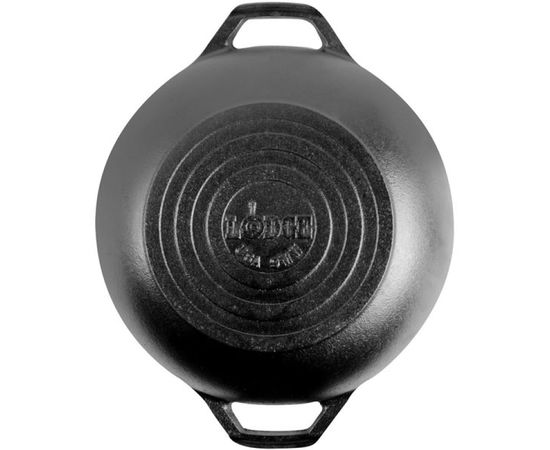 Вок-Мини с двумя ручками, диаметр: 15 см, материал: чугун, черный, LODGE, США, фото , изображение 2