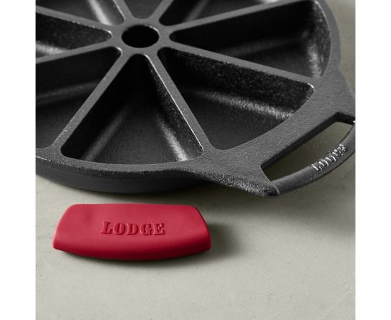 Форма для выпечки с силиконовыми прихватами, круглая, 23 см, 8 отделений, материал: чугун, BW8WPA1, BAKEWARE, LODGE, США, фото , изображение 7