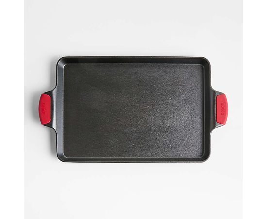 Противень с силиконовыми прихватами, размер: 27 х 40 см, материал: чугун, BW15BPA1, BAKEWARE, LODGE, США, фото , изображение 4