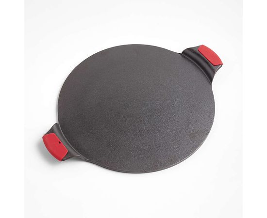 Блюдо для выпечки пиццы с силиконовыми прихватами 38 см, материал: чугун, BW15PPA1, BAKEWARE, LODGE, США, фото , изображение 3