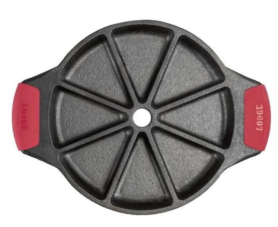 Форма для выпечки с силиконовыми прихватами, круглая, 23 см, 8 отделений, материал: чугун, BW8WPA1, BAKEWARE, LODGE, США, фото , изображение 2