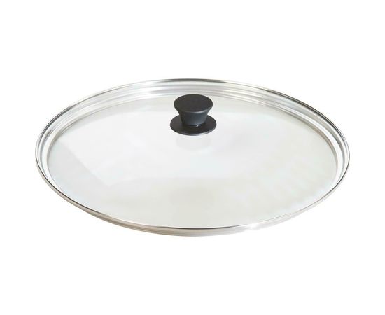 Крышка круглая стеклянная, диаметр: 38 см, материал: стекло, LODGE, США, фото 