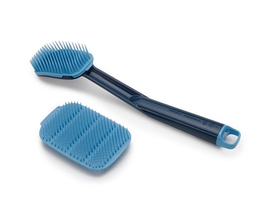 Набор из 2 щеток для мытья посуды CleanTech синий, Joseph Joseph, фото 