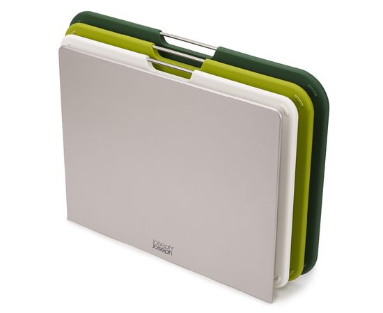 Набор из 3 разделочных досок Nest Large зелёный, Joseph Joseph, фото 