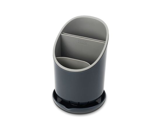 Сушилка для столовых приборов со сливом Dock™ серая, Joseph Joseph, фото 