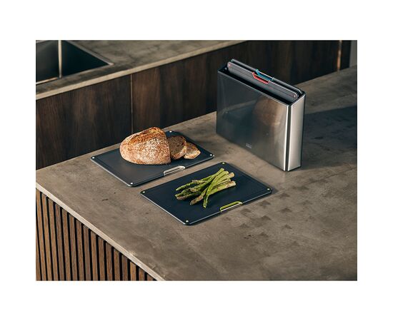 Набор разделочных досок Folio Steel нержавеющая сталь, Joseph Joseph, фото , изображение 16