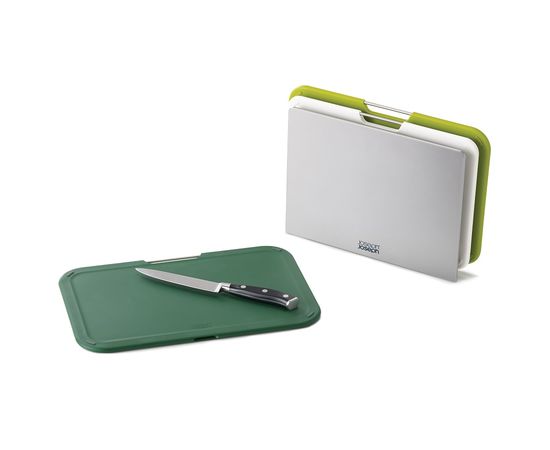 Набор из 3 разделочных досок Nest Regular зелёный, Joseph Joseph, фото , изображение 3