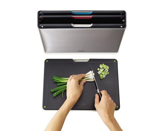 Набор разделочных досок Folio Steel нержавеющая сталь, Joseph Joseph, фото , изображение 6