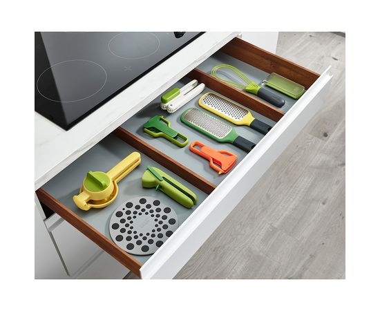 Овощечистка с горизонтальным гладким лезвием и емкостью для очисток PeelStore зеленая, Joseph Joseph, фото , изображение 9