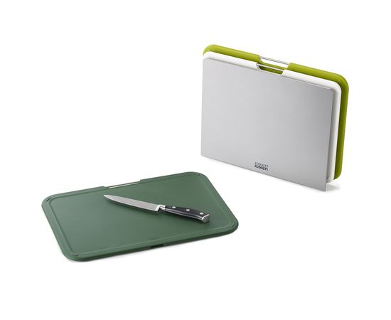 Набор из 3 разделочных досок Nest Large зелёный, Joseph Joseph, фото , изображение 3