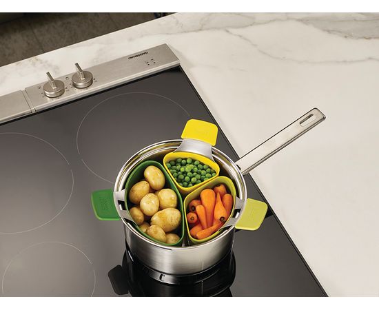 Набор из 3 пароварок для кастрюли Nest компактный, Joseph Joseph, фото , изображение 4