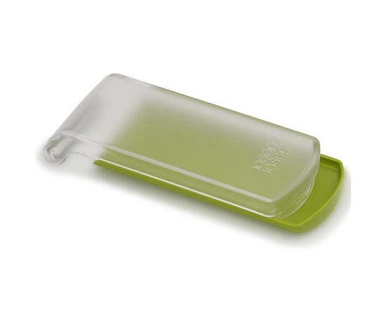 Овощечистка с горизонтальным гладким лезвием и емкостью для очисток PeelStore зеленая, Joseph Joseph, фото , изображение 13