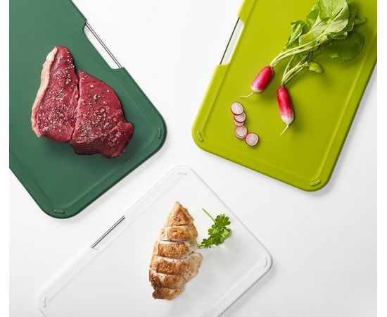 Набор из 3 разделочных досок Nest Regular зелёный, Joseph Joseph, фото , изображение 2