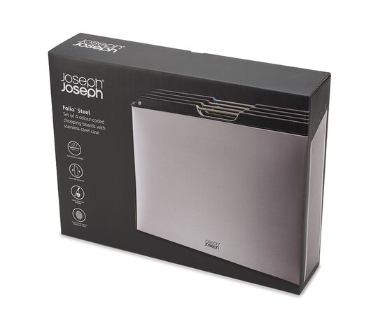 Набор разделочных досок Folio Steel нержавеющая сталь, Joseph Joseph, фото , изображение 10