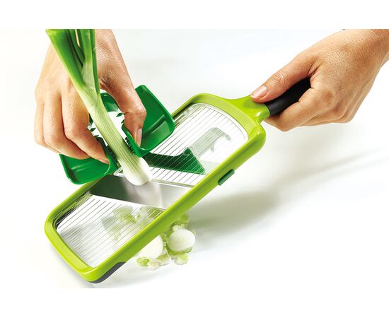 Терка с держателем для продуктов Mandoline зеленая, Joseph Joseph, фото , изображение 13