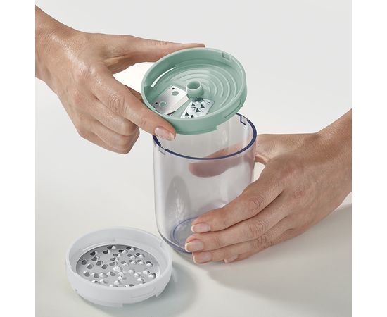 Терка спиралайзер с тремя лезвиями и контейнером для хранения Spiro Sage, Joseph Joseph, фото , изображение 5