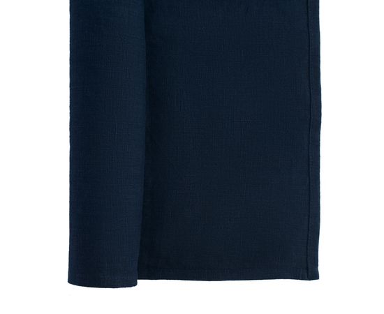 Дорожка на стол из умягченного льна темно-синего цвета Essential, 45х150 см, Tkano, фото , изображение 3