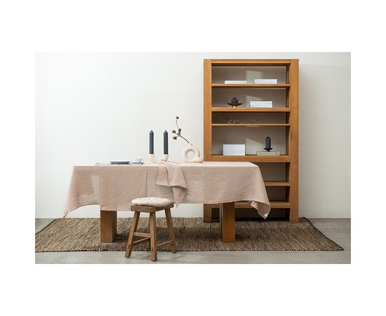 Дорожка на стол из стираного льна бежевого цвета из коллекции Essential, 45х150 см, Tkano, фото , изображение 5