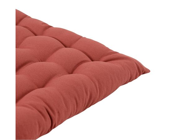Подушка на стул из хлопка терракотового цвета из коллекции Prairie, 40х40 см, Tkano, фото , изображение 3