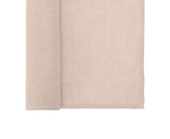Дорожка на стол из стираного льна бежевого цвета из коллекции Essential, 45х150 см, Tkano, фото , изображение 4