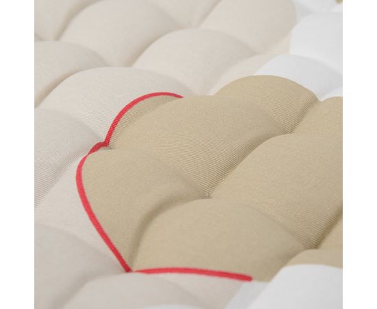 Подушка на стул из хлопка бежевого цвета с авторским принтом из коллекции Freak Fruit, 40х40 см, Tkano, фото , изображение 2