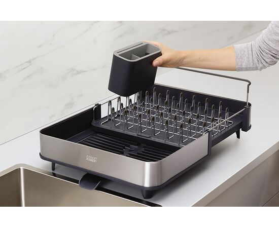 Сушилка для посуды раздвижная Extend Steel серая, Joseph Joseph, фото , изображение 4