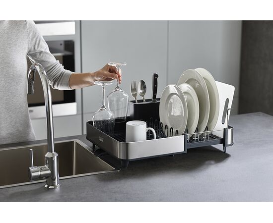 Сушилка для посуды раздвижная Extend Steel серая, Joseph Joseph, фото , изображение 24