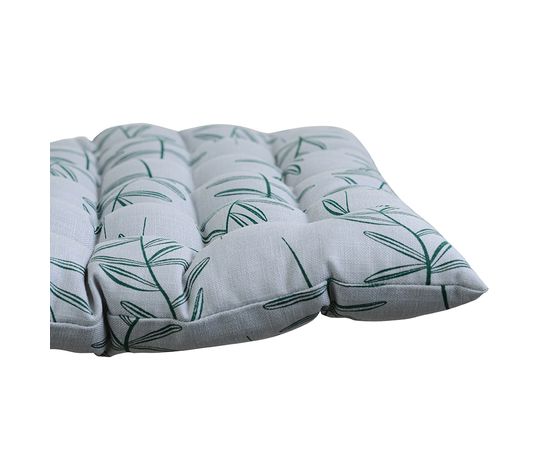 Подушка на стул стеганая из хлопка с графичным принтом Папоротник из коллекции Russian North, 40х40 см, Tkano, фото , изображение 3