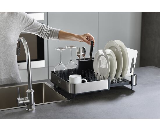 Сушилка для посуды раздвижная Extend Steel серая, Joseph Joseph, фото , изображение 23