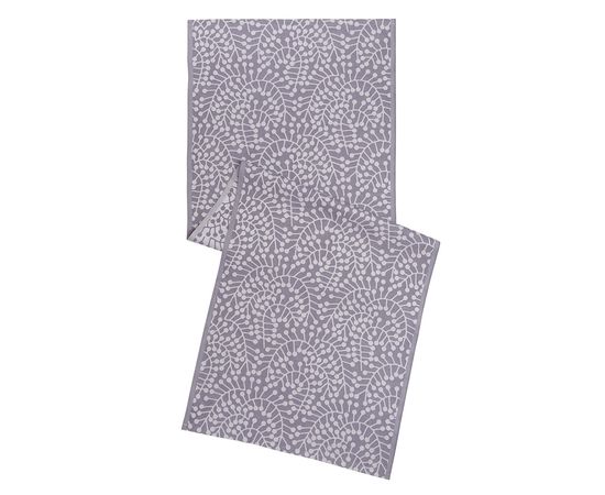 Дорожка из хлопка фиолетово-серого цвета с рисунком Спелая смородина, Scandinavian touch, 53х150см, Tkano, фото , изображение 2