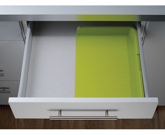 Органайзер для столовых приборов DrawerStore™ раздвижной белый-зеленый, Joseph Joseph, фото , изображение 3