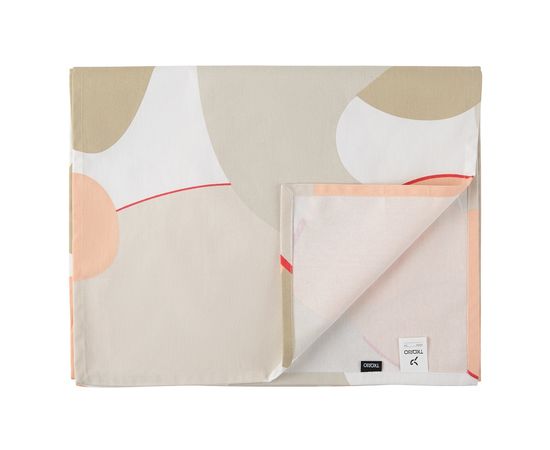 Дорожка на стол из хлопка бежевого цвета с авторским принтом из коллекции Freak Fruit, 45х150 см, Tkano, фото 