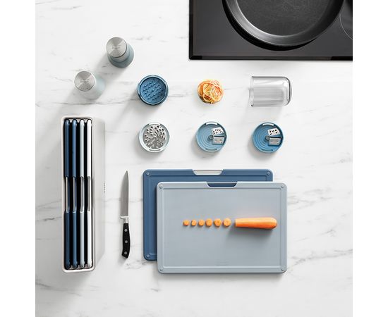 Терка спиралайзер с тремя лезвиями и контейнером для хранения Spiro Sky, Joseph Joseph, фото , изображение 13