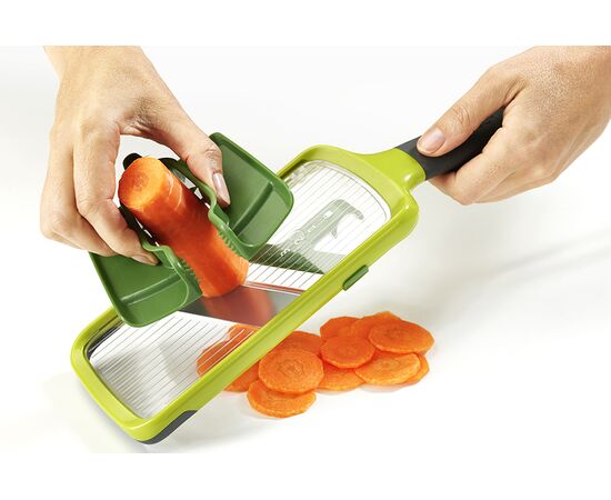 Терка с держателем для продуктов Mandoline зеленая, Joseph Joseph, фото , изображение 11