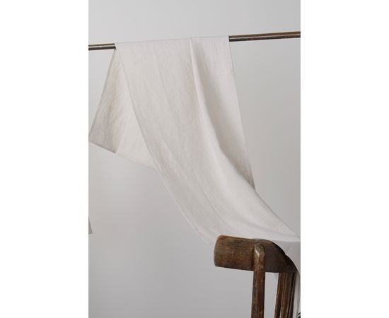 Дорожка на стол из умягченного льна бежевого цвета, 45х150 см, Tkano, фото , изображение 4