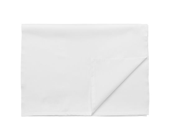 Дорожка белого цвета с фактурным рисунком из хлопка из коллекции Essential, 53х150см, Tkano, фото 