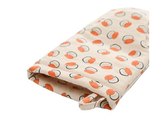 Варежка-прихватка из хлопка с графичным принтом Ягоды Russian North, 31х15 см, Tkano, фото , изображение 2