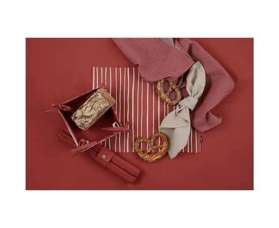 Дорожка на стол из хлопка терракотового цвета из коллекции Prairie, 45х150 см, Tkano, фото , изображение 4