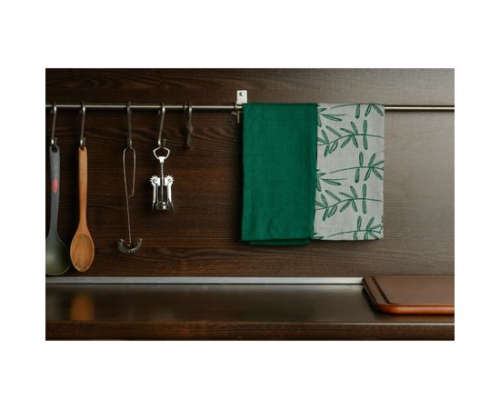 Набор муслиновых кухонных полотенец с графичным принтом Папоротник Russian North, 50х70 см, Tkano, фото , изображение 2