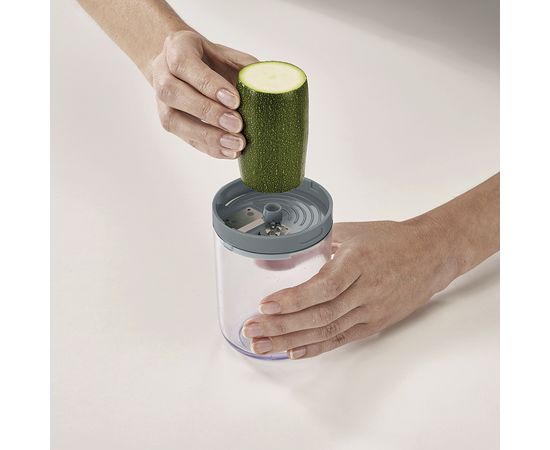 Терка спиралайзер с тремя лезвиями и контейнером для хранения Spiro Sky, Joseph Joseph, фото , изображение 6