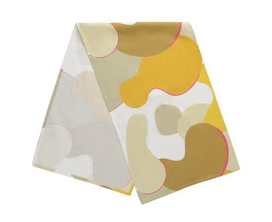 Дорожка на стол из хлопка горчичного цвета с авторским принтом из коллекции Freak Fruit, 45х150 см, Tkano, фото , изображение 3