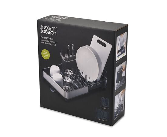 Сушилка для посуды раздвижная Extend Steel серая, Joseph Joseph, фото , изображение 9