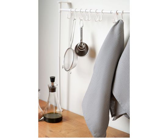 Набор из двух вафельных полотенец изо льна серого цвета из коллекции Essential, 50х70 см, Tkano, фото , изображение 2