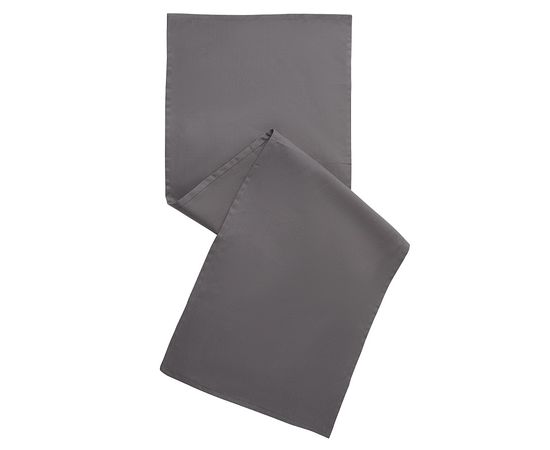 Дорожка на стол из хлопка серого цвета из коллекции Essential, 45х150 см, Tkano, фото , изображение 2