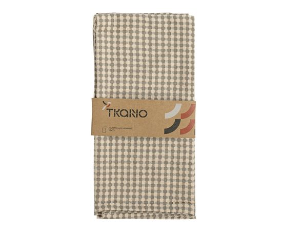 Набор вафельных кухонных полотенец бежевого цвета из умягченного хлопка Essential, 50х70 см, Tkano, фото , изображение 4