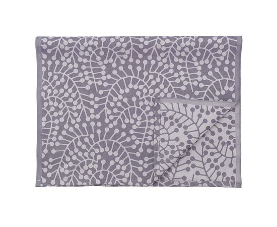 Дорожка из хлопка фиолетово-серого цвета с рисунком Спелая смородина, Scandinavian touch, 53х150см, Tkano, фото 