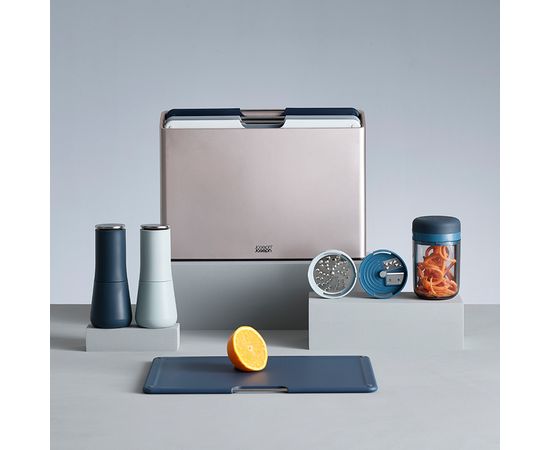 Терка спиралайзер с тремя лезвиями и контейнером для хранения Spiro Sky, Joseph Joseph, фото , изображение 11