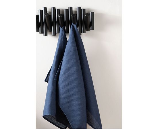 Набор из двух вафельных полотенец изо льна темно-синего цвета из коллекции Essential, 50х70 см, Tkano, фото , изображение 5 Набор из двух вафельных полотенец изо льна темно-синего цвета из коллекции Essential, 50х70 см, Tkano, фото , изображение 5