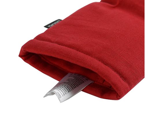 Варежка-прихватка из хлопка красного цвета из коллекции Russian North, 31х15 см, Tkano, фото , изображение 3